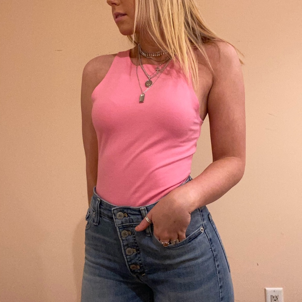 Pink bodysuit
